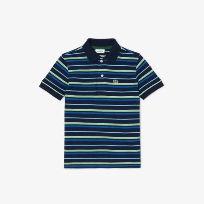 Petit Piqua Poloshirt für Jungen mit Kontraststreifen