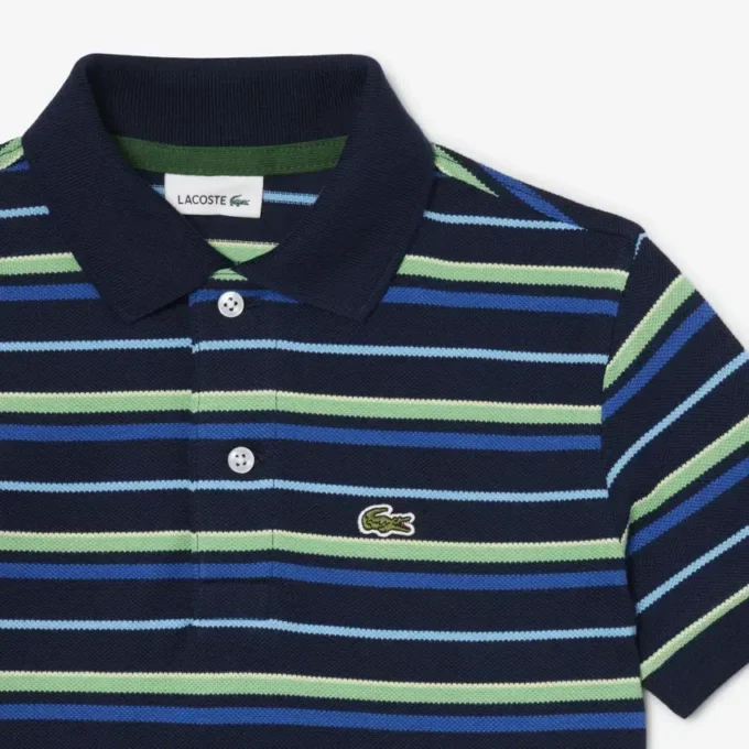Petit Piqua Poloshirt für Jungen mit Kontraststreifen