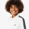 Pima-Baumwoll-Poloshirt mit Markenstreifen