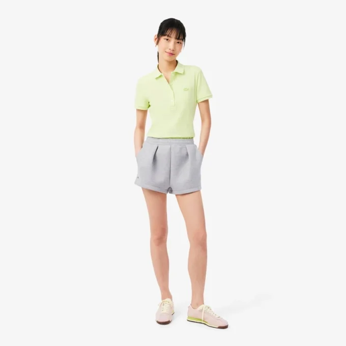 Plissierte Baumwollshorts