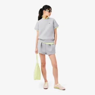 Plissierte Baumwollshorts