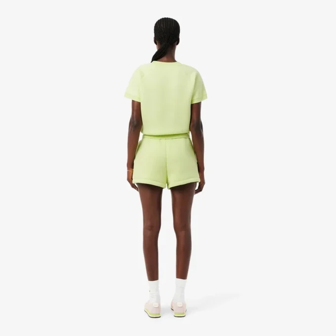 Plissierte Baumwollshorts