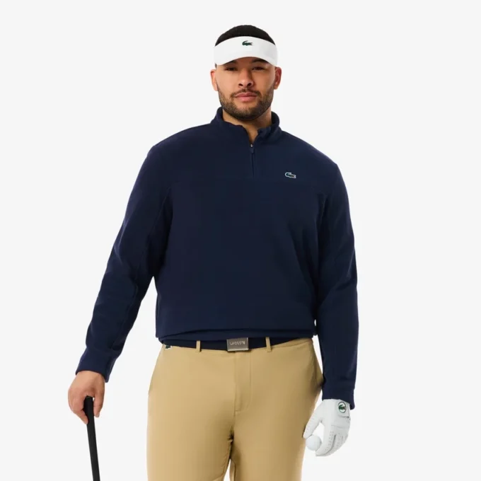 Polarfleece-Golfoberteil für Herren mit Viertelreißverschluss