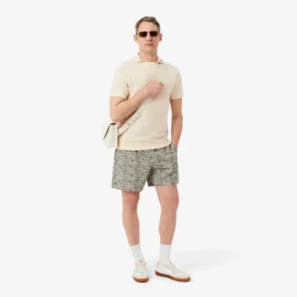 Polohemd aus Baumwolljacquard mit Regular Fit