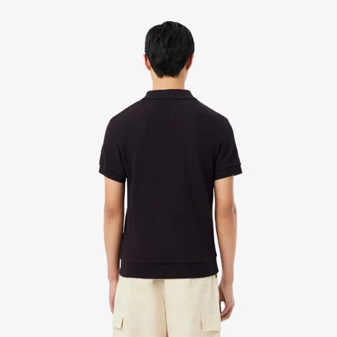 Polohemd aus Baumwolljacquard mit Regular Fit