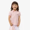 Polohemd für Mädchen mit gewelltem Kragen