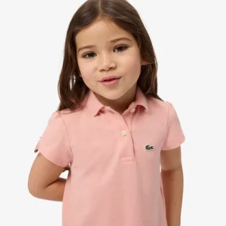 Polohemd für Mädchen mit gewelltem Kragen