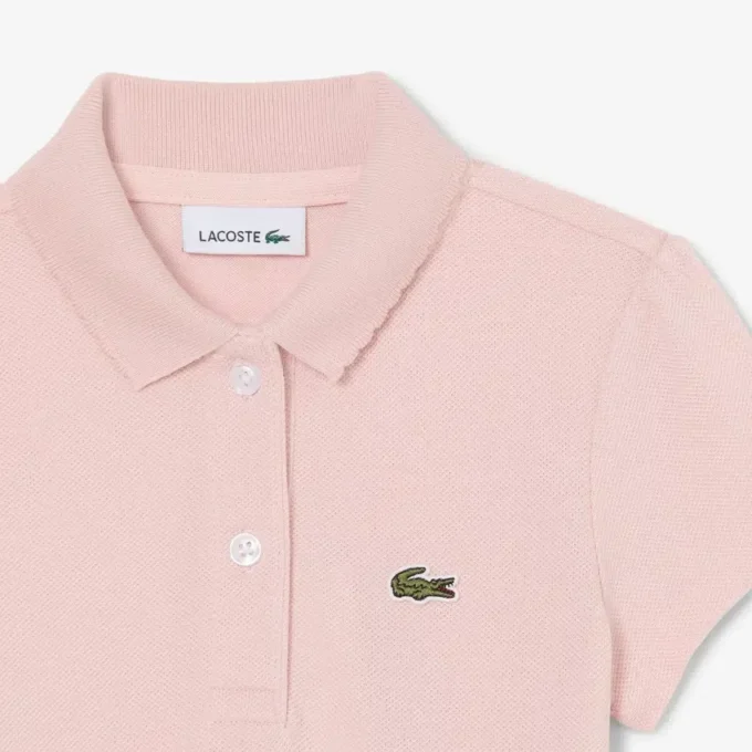 Polohemd für Mädchen mit gewelltem Kragen
