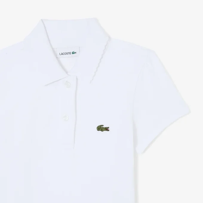 Polohemd für Mädchen mit gewelltem Kragen
