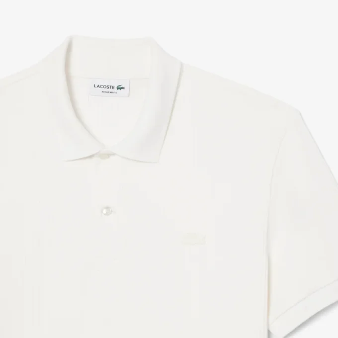Polohemd mit klassischer Passform aus geripptem Strick