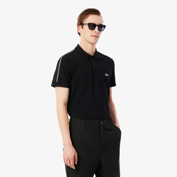 Polohemd mit Logo-Streifen in Regular Fit