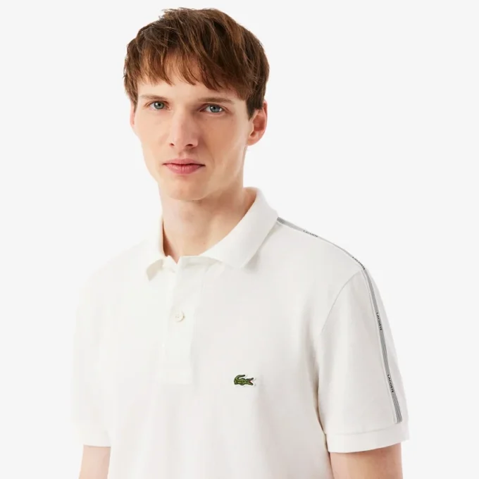 Polohemd mit Logo-Streifen in Regular Fit