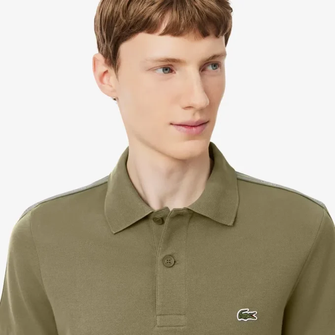 Polohemd mit Logo-Streifen in Regular Fit