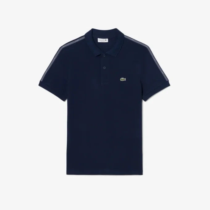 Polohemd mit Logo-Streifen in Regular Fit