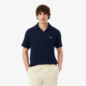 Poloshirts aus Baumwolle und Leinen in klassischer Passform