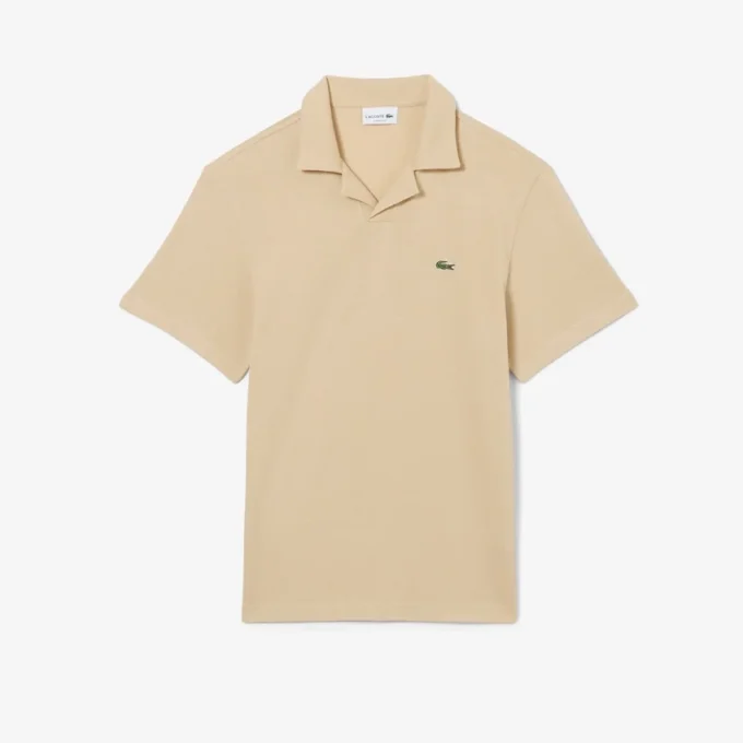 Poloshirts aus Baumwolle und Leinen in klassischer Passform