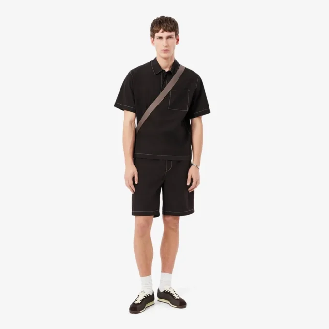 Popeline-Shorts in lockerer Passform