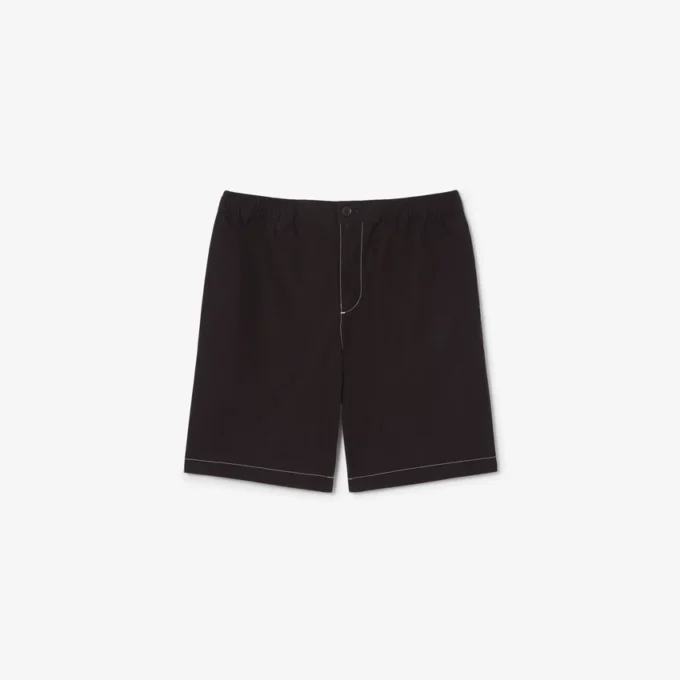 Popeline-Shorts in lockerer Passform