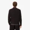 Pullover mit Perlen-Rippenstrick und Emblem