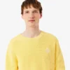 Pullover mit Perlen-Rippstrick-Emblem