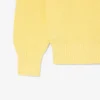 Pullover mit Perlen-Rippstrick-Emblem