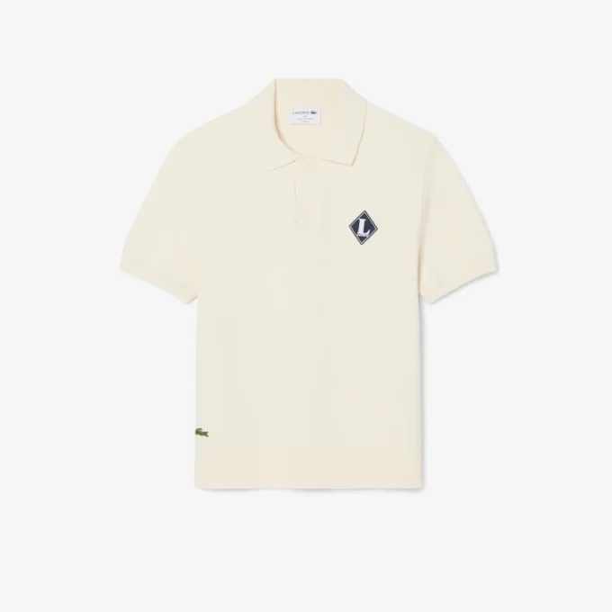 Pullover mit Polo-Kragen und „Made in France“-Emblem