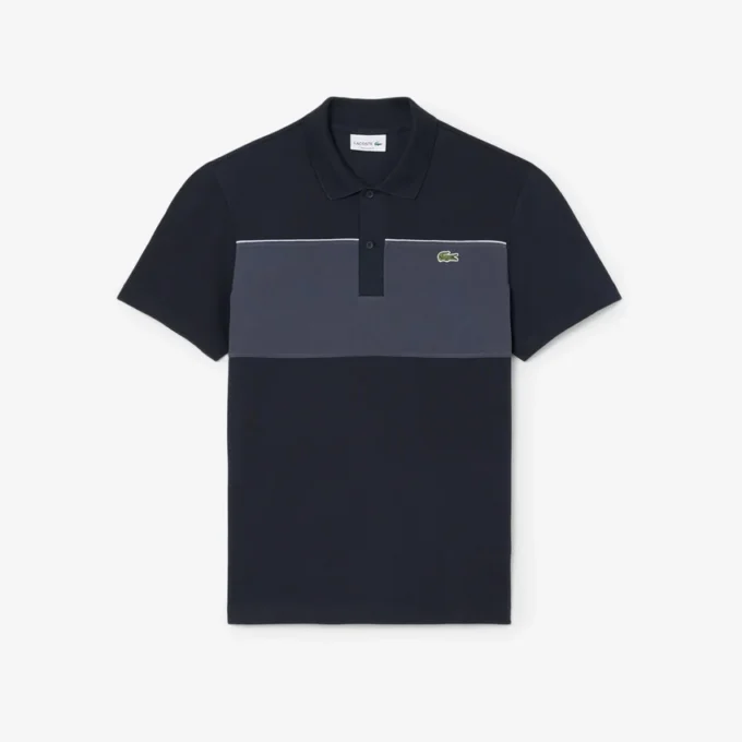 Regular Fit Colorblock Piqué-Poloshirt