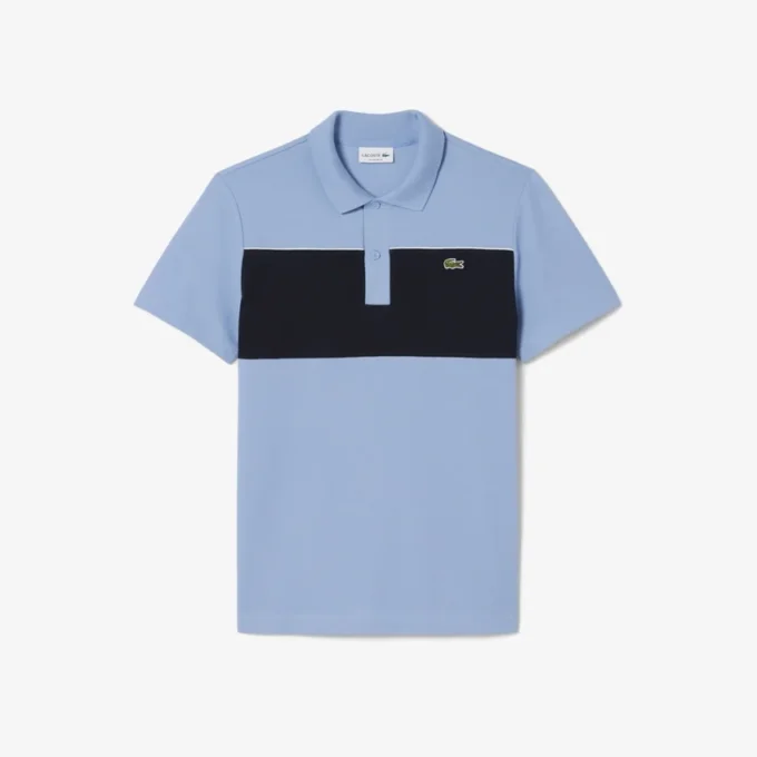 Regular Fit Colorblock Piqué-Poloshirt