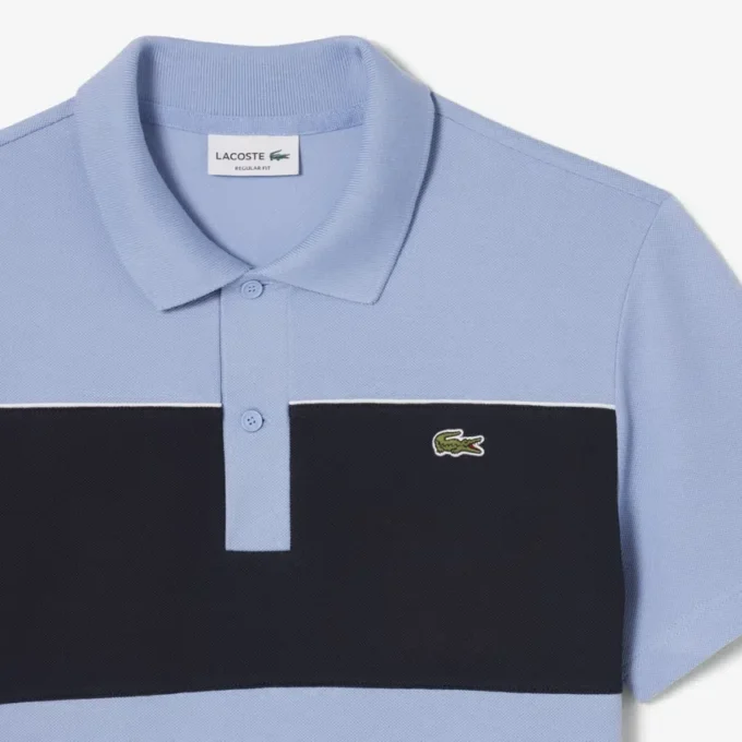 Regular Fit Colorblock Piqué-Poloshirt