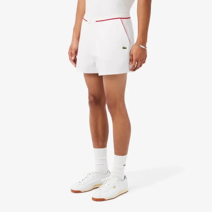 Regular Fit Double-Face-Shorts mit Kontrastbesatz