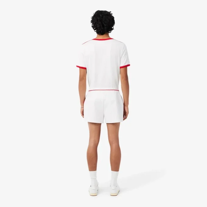 Regular Fit Double-Face-Shorts mit Kontrastbesatz