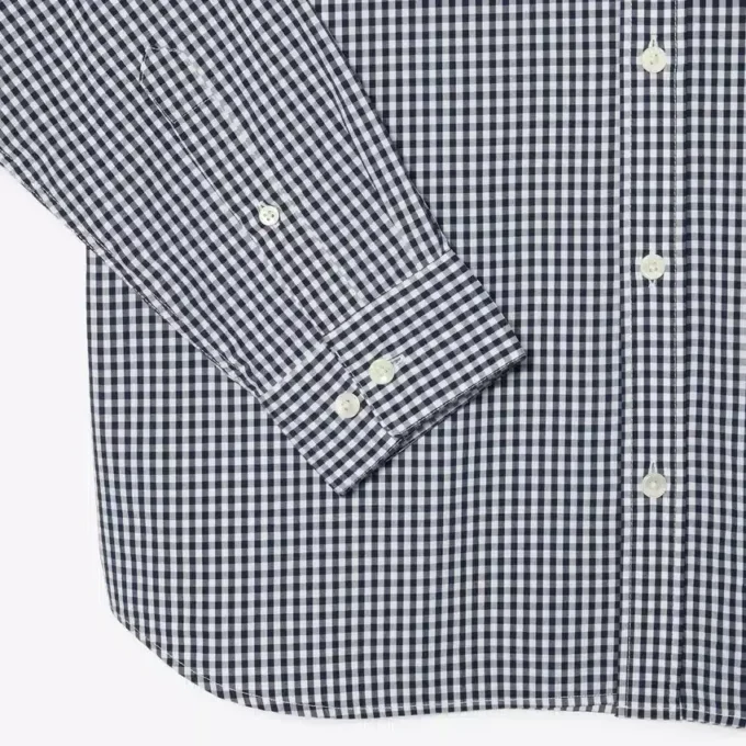 Regular Fit Kariertes Popeline-Hemd