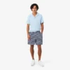 Regular-Fit-Shorts aus gestreifter Baumwolle