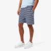 Regular-Fit-Shorts aus gestreifter Baumwolle