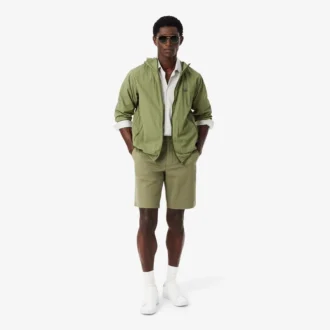 Regular Fit Stretch-Baumwoll-Chino-Bermudashorts