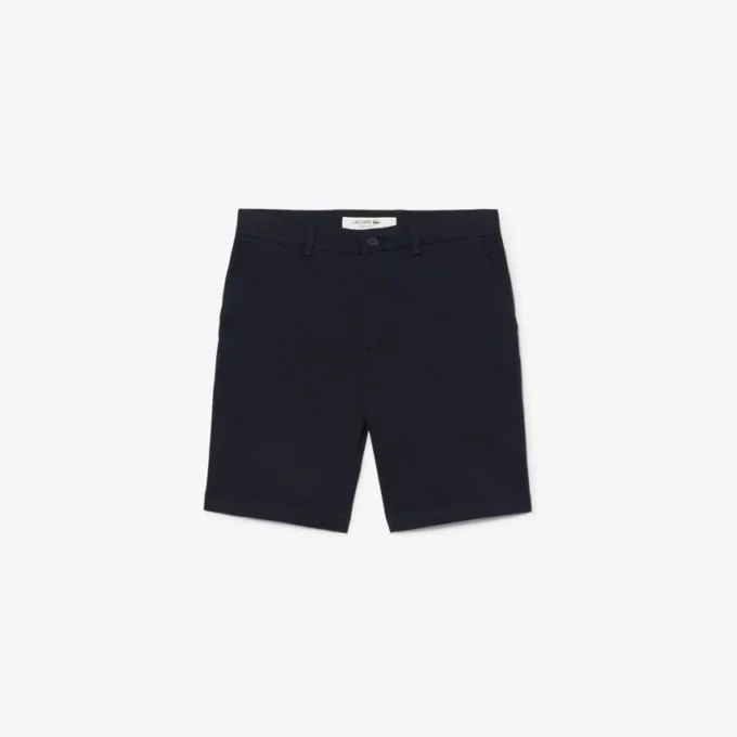 Regular Fit Stretch-Baumwoll-Chino-Bermudashorts