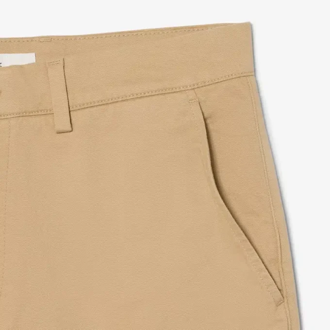 Regular Fit Stretch-Baumwoll-Chino-Bermudashorts
