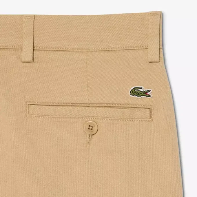 Regular Fit Stretch-Baumwoll-Chino-Bermudashorts