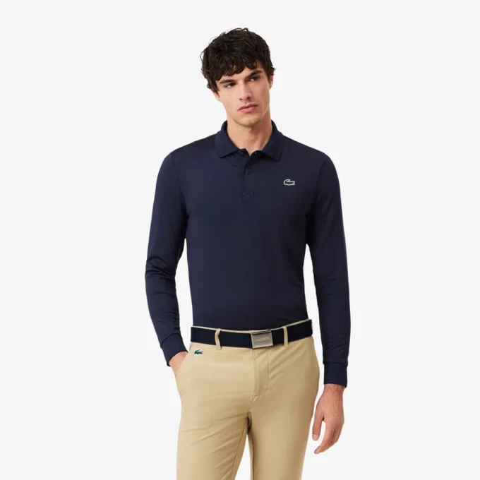 Regular Fit Ultra Dry Langarm-Golf-Poloshirt