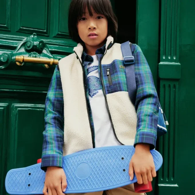 Ärmellose Sherpa-Fleece-Weste für Jungen