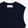 Ärmelloser Pullover aus 3D-gestrickter Merinowolle