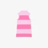 Ärmelloses gestreiftes Petit-Piqué-Poloshirt-Kleid