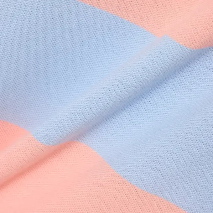 Ärmelloses gestreiftes Petit-Piqué-Poloshirt-Kleid