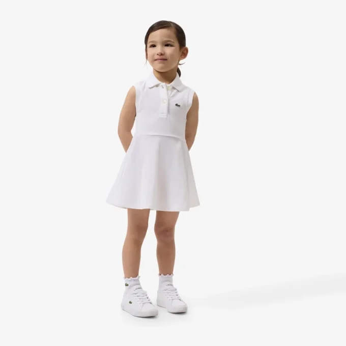Ärmelloses Stretch-Piqué-Kleid