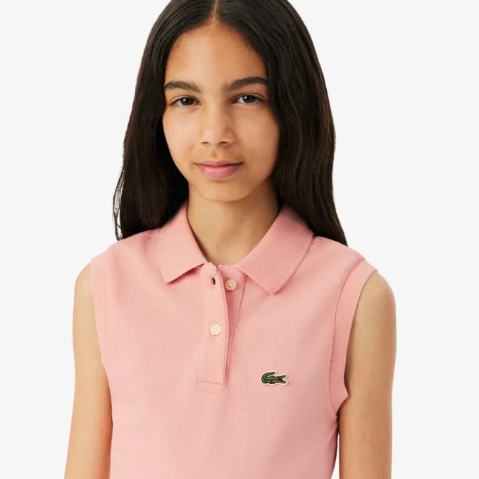 Ärmelloses Stretch-Piqué-Kleid