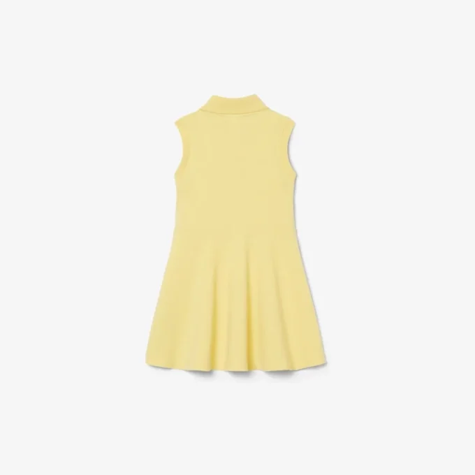 Ärmelloses Stretch-Piqué-Kleid