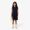 Ärmelloses Stretch-Piqué-Polokleid für Kinder