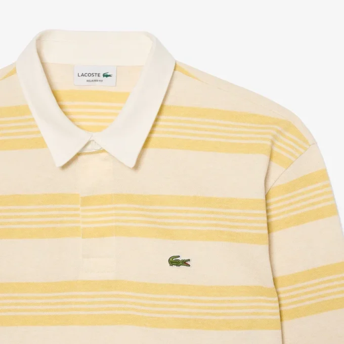 Rugby-Poloshirt mit Streifen im Relaxed Fit