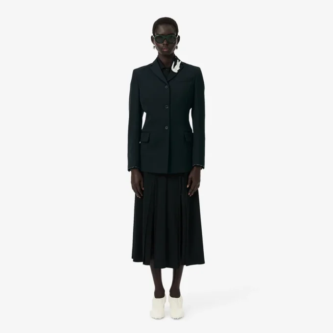 Runway-Blazer aus leichter Wolle