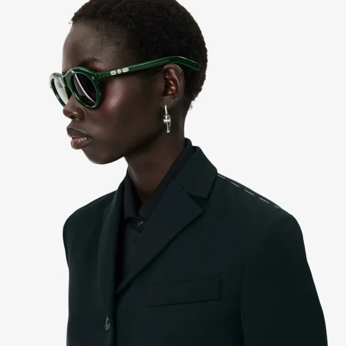 Runway-Blazer aus leichter Wolle